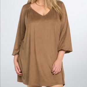 Torrid faux suede shift dress